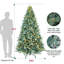 Arbre de Noël épinette bleu pré-éclairé avec lumières blanc chaud-1526791135