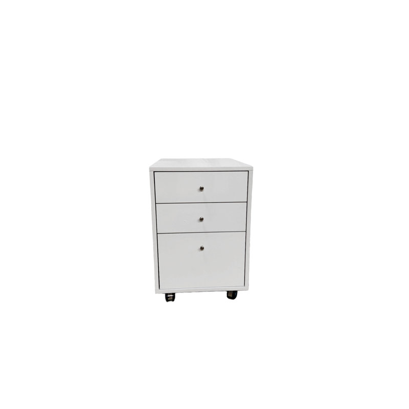 Bali White Gloss File Drawer 3