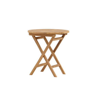 Faul Round Teak Outdoor Dining Table , 70cm cm W 70cm cm D