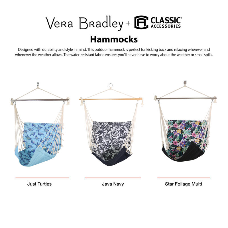 Chaise hamac Vera Bradley par Classic Accessoires, Bleu