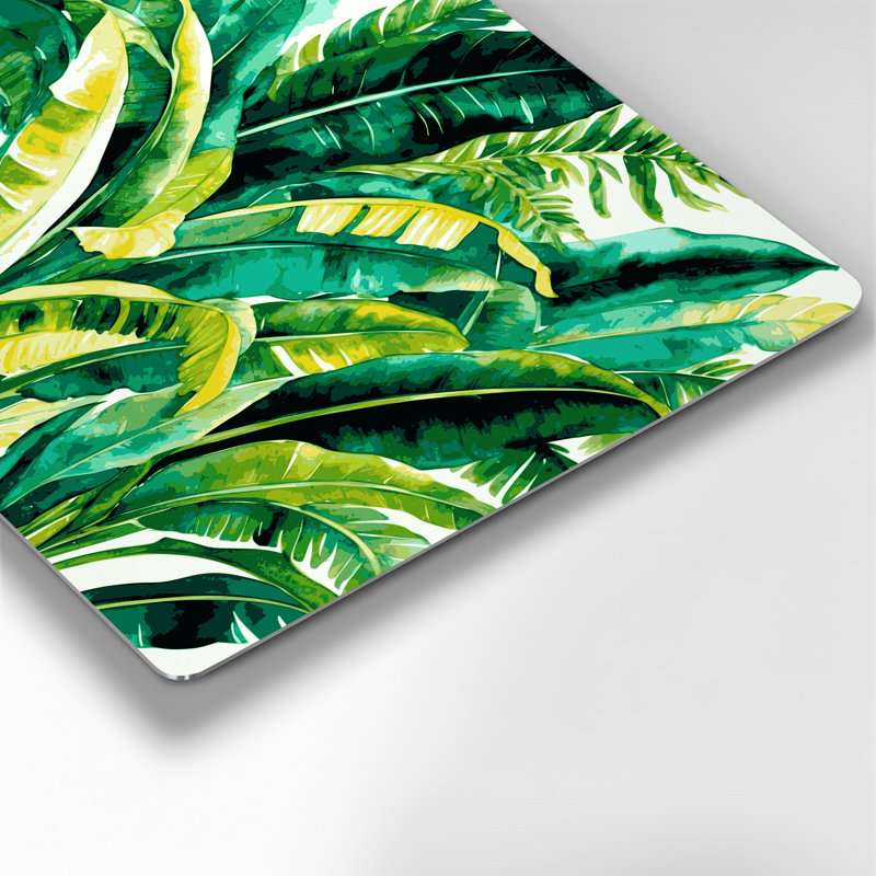 Hawaiian Banana Plants Green Metal Wall Art