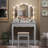 Antimony Vanity with Mirror and Seat-25641726