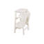 Pemberly Row Contemporary 30-Inch 3-Tier Folding Step Stool in Cream-130191126