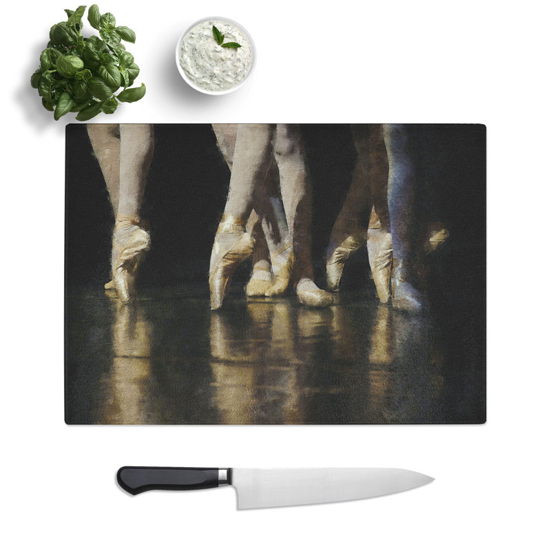 The Ballet Dancers Chopping Board, 28.5cm W x 39cm L