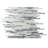 Waterfall Linear Glass And Metal Mosaic Tile-61209337