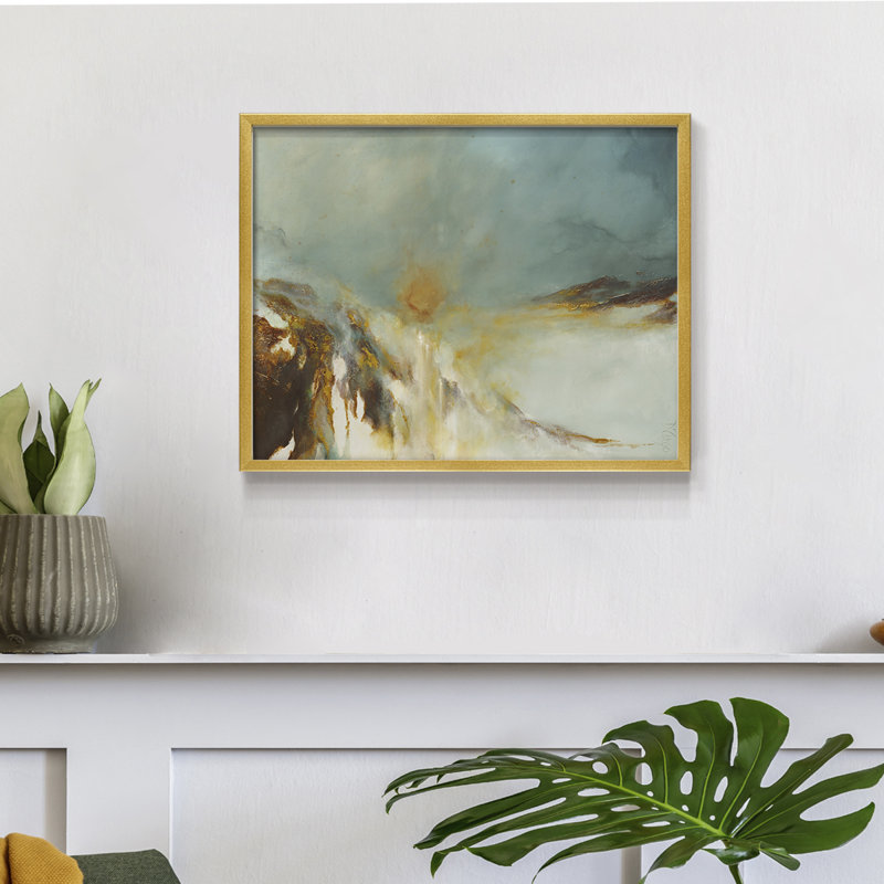 Terra Sol -Framed Print - Restickable, 8" H x 10" W, Gold