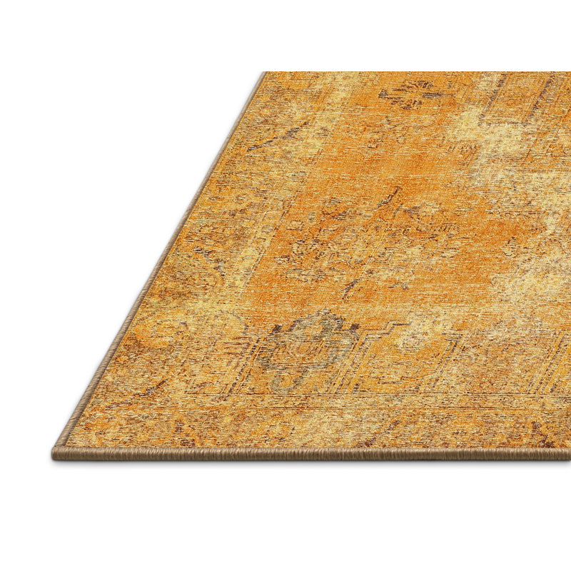 Tapis oriental beige / orange, Rectangle 5 pi x 7 pi