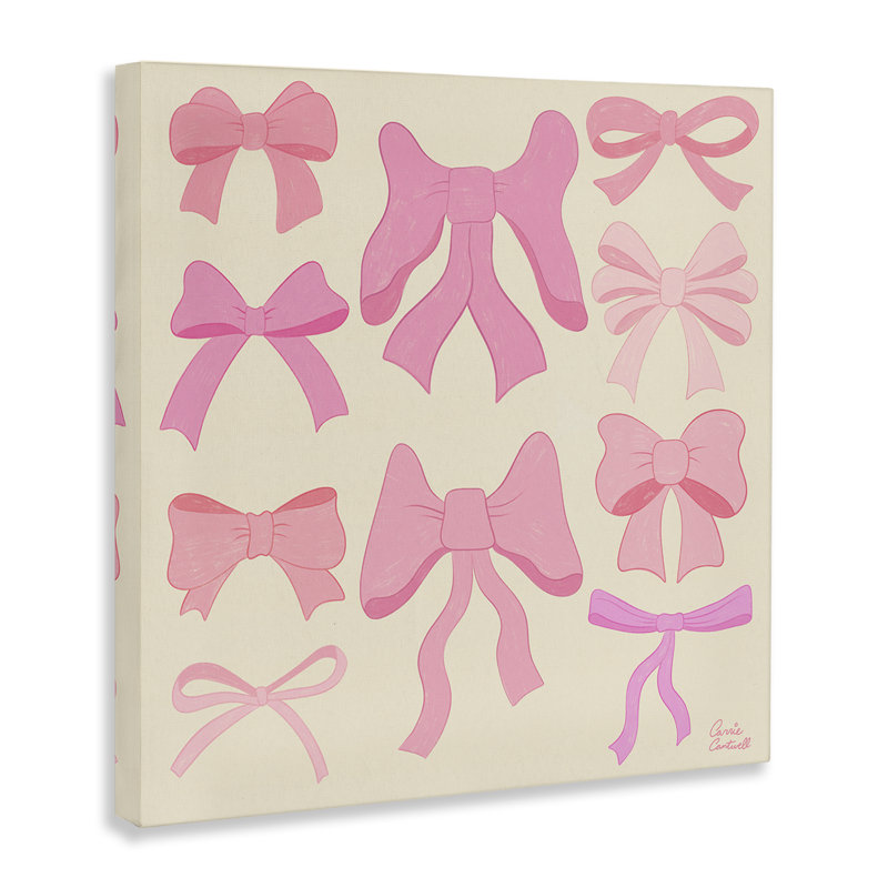 Assortiment de toiles roses tendance, design par Carrie Cantwell, H 24 po x l 24 po