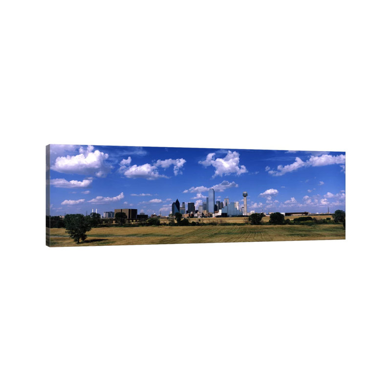Skyline Dallas TX USA - Wrapped Canvas Panoramic Print, 121.92 cm H x 40.64 cm W x 3.175 cm D