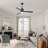 52" W Dimmable Ceiling Fan with Light and Reversible Blades-825308587