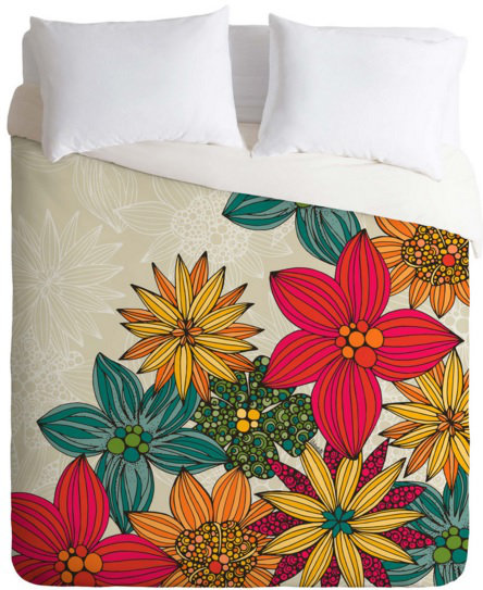 Valentina Ramos Traditional Floral Duvet Cover, King Duvet Cover