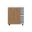 Armoire d'évier sous piédestal Parade, 1 porte, 5 compartiments ouverts, finition mélamine-1782666203