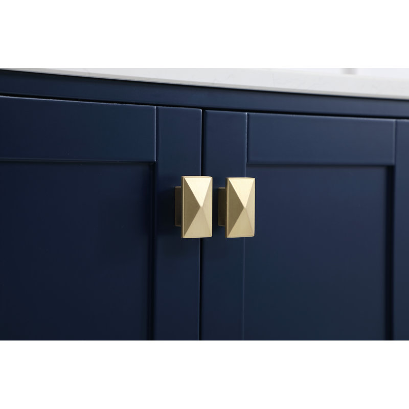 Ensemble de meuble-lavabo simple 36 po Irene, Bleu