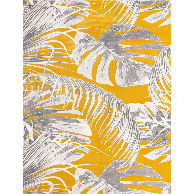 Floral Indoor Rug, Rectangle 7'10" x 10'