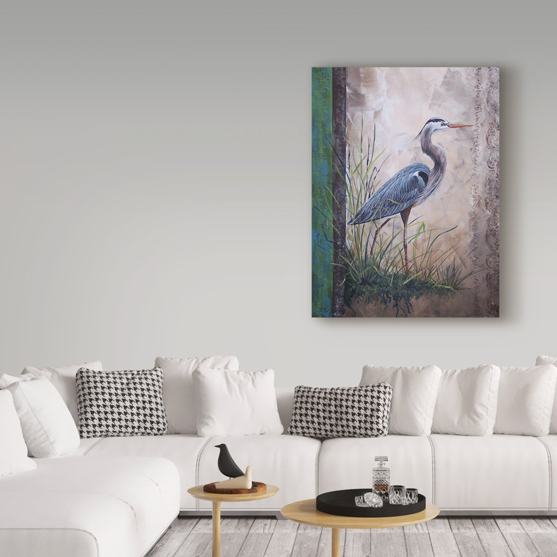 «In the Reeds» par Jean Plout - impression sur toile, H 19 po x l 14 po x P 2 po