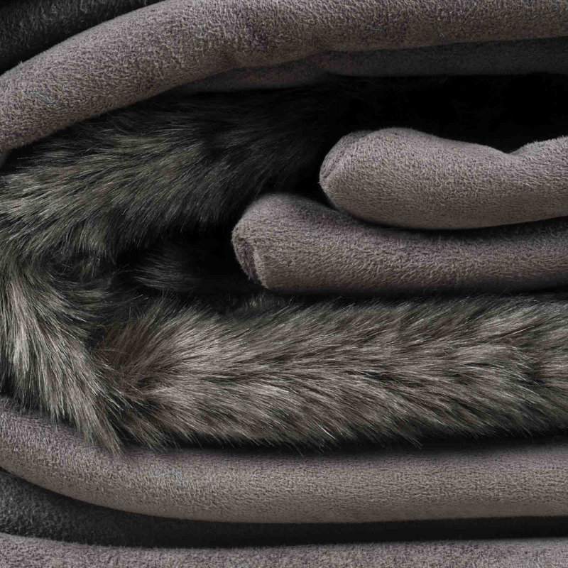 Throw Blanket, Dark Grey, 250cm x 230cm