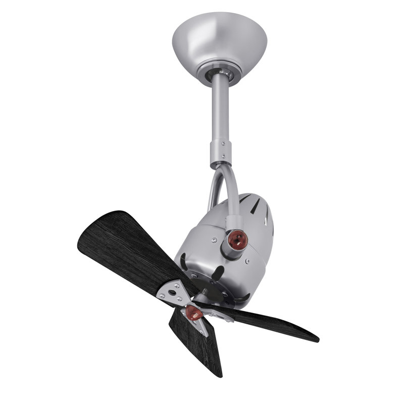 16'' Ceiling Fan, Matte Black, Brushed Nickel