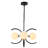 4 - Light Dimmable Modern Sputnik Sphere Chandelier for Living Room Kitchen Entryway Hallway Foyer