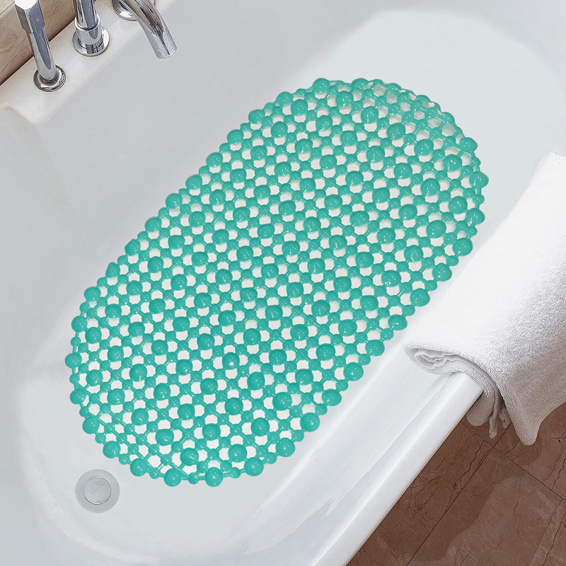 Castaldo Plastic Non-Slip Shower Mat, Teal