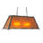 Rustic Lodge 6 - Light Wrought Iron Pool Table Lights Pendant
