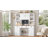 🖥️ Farmhouse Style 63"W Computer Desk with Hutch – Adjustable Shelves, Storage Cabinets & Cable Management for Modern Workspaces-880433047