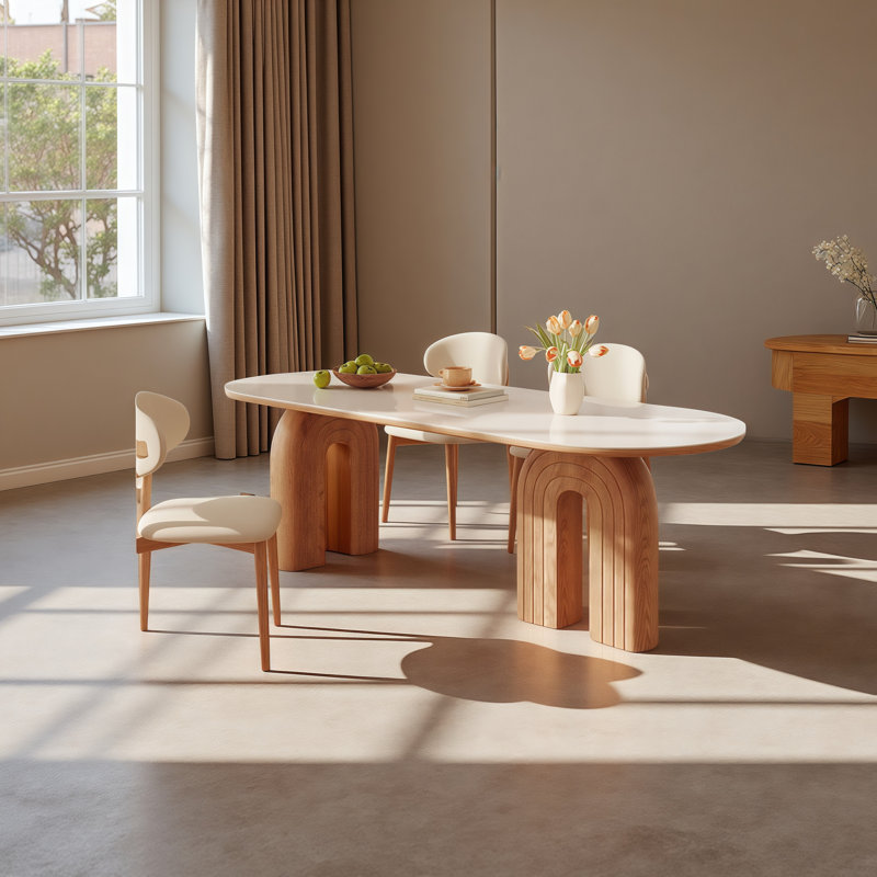 Table de salle à manger rectangulaire, H 29,5 po x L 31,5 po x l 70,9 po