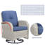 Chaise berçante d'extérieur en osier Dodington-88366731-88366729