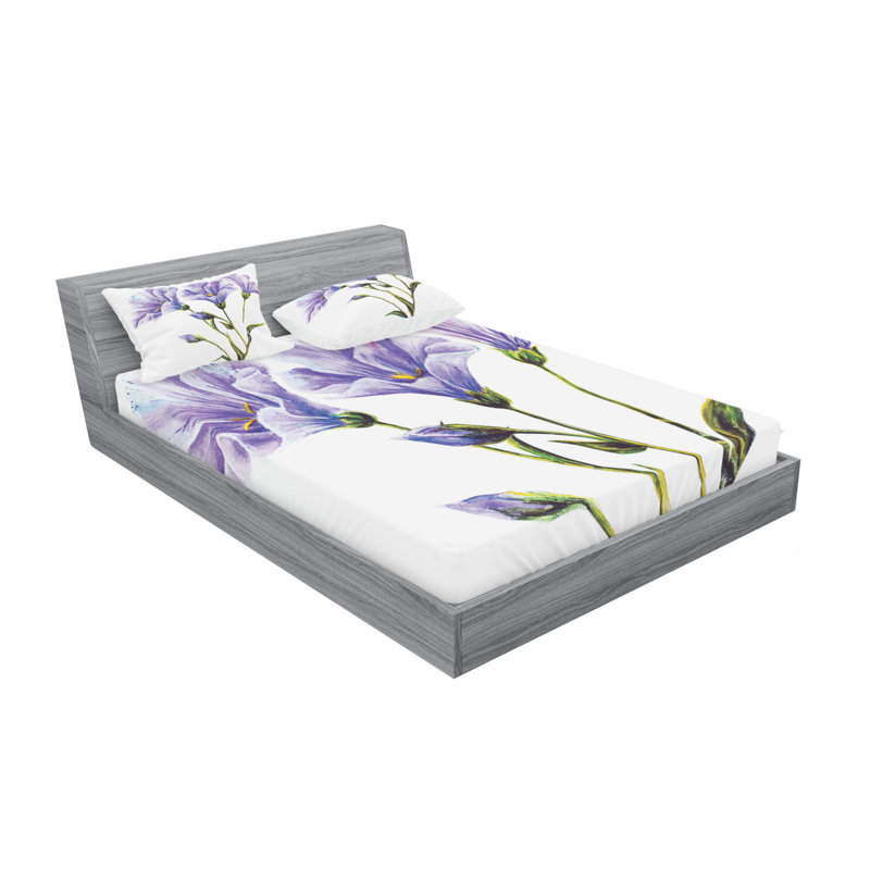 Microfiber Sheet Set, Queen Sheet Set + Fitted Sheet + 2 Pillowcases