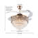 42" Crystal Ceiling Fan With Light 6 Speeds  LED Kits Included