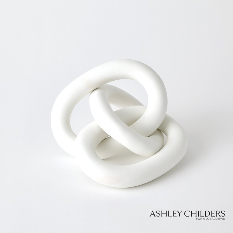 3 Rings Connected-Matte White