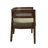 Elio Mid-Century Modern PE Rattan Back Upholstered Loveseat-412262853