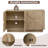 Evania 56.3" Sideboard With Large Storage And Adjustable Shelves-1881871294