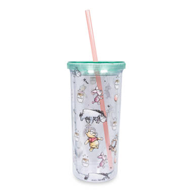 STITCH - Purple Glitter - Fashion Straw Tumbler - Size 19Oz