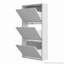 Versatile Wall Mounted Metal Shoe Cabinet with Multiple Drawers for Storage