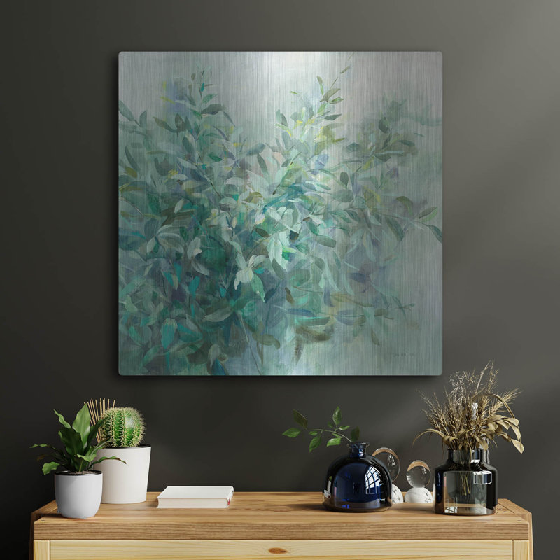 Art mural en métal Winston Porter «Bay Laurel» par Danhui Nai, H 24 po x l 24 po