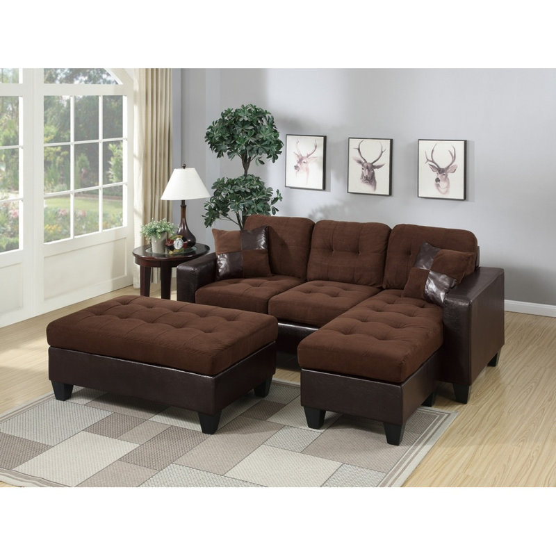 Canapé modulaire réversible 3 pièces Searsboro