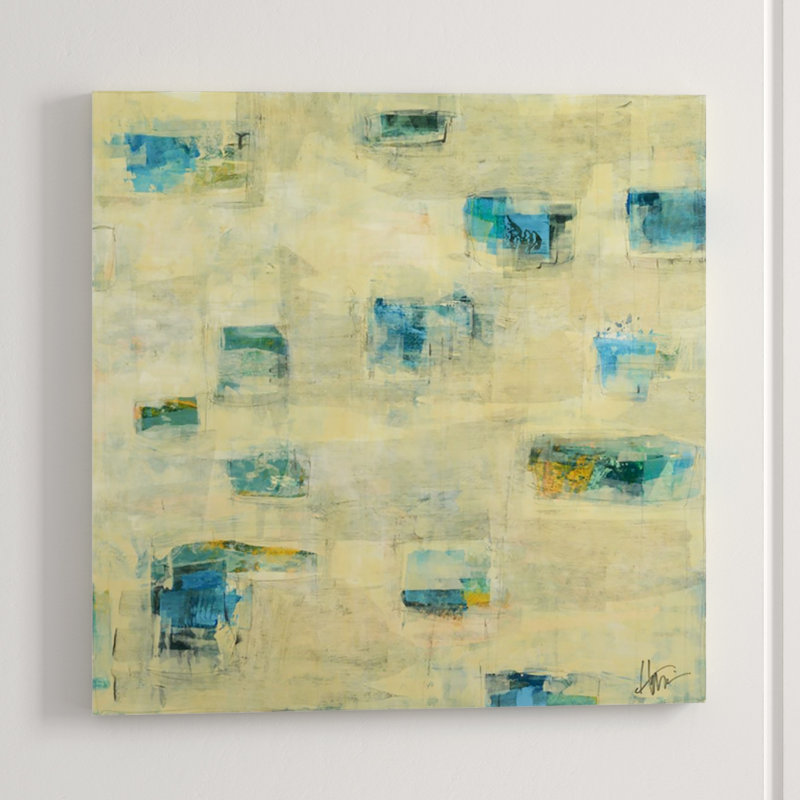 Breakthrough Blues I Print by Maeve Harris, Glass Coat, 36" H x 36" W