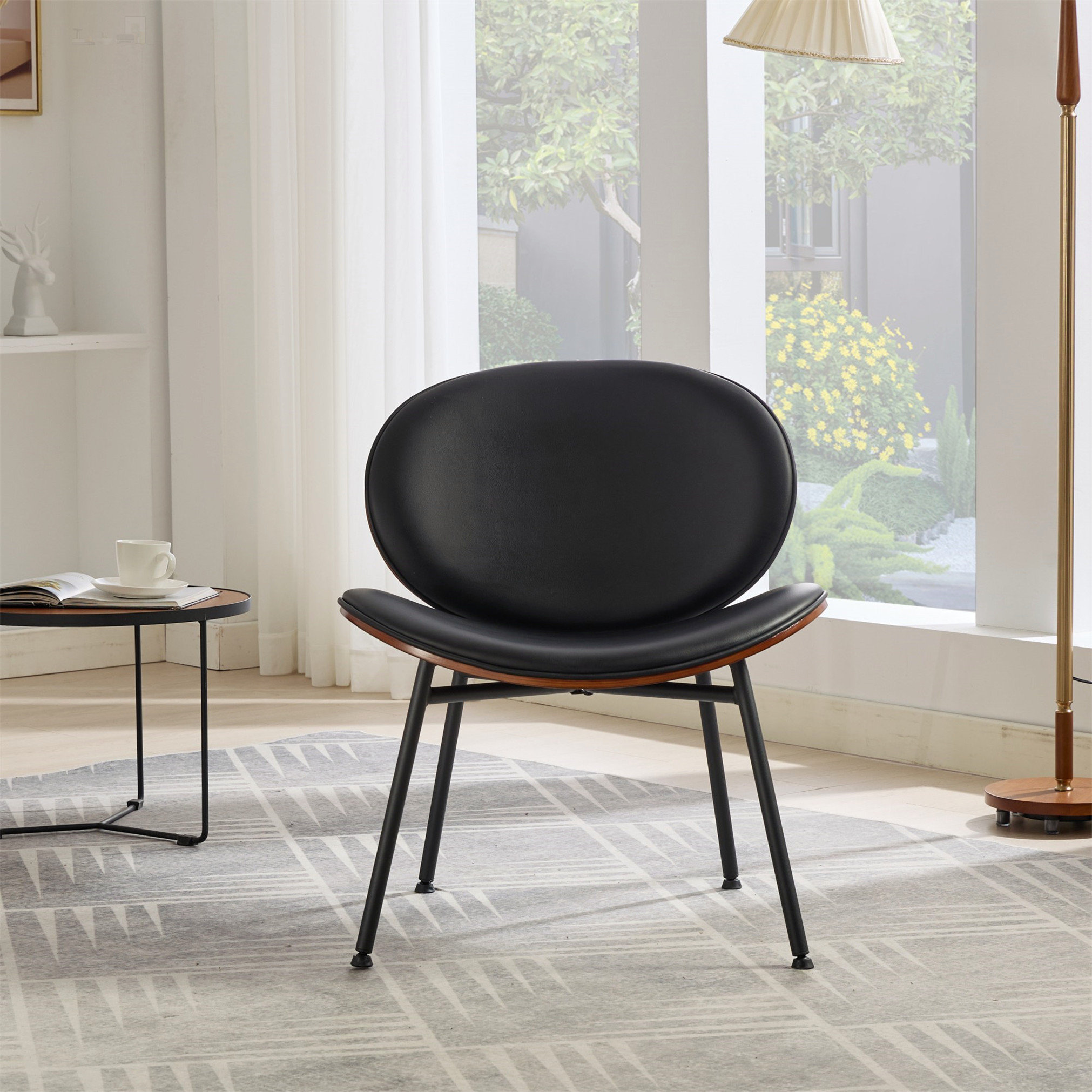 Mid Century Modern Shell Chair Hans Wegner Style Mid Century