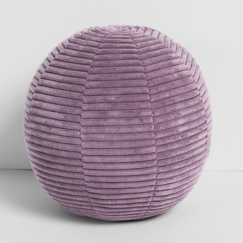 Barrett Striped Reversible Throw Pillow, Purple, 12"H x 12"W