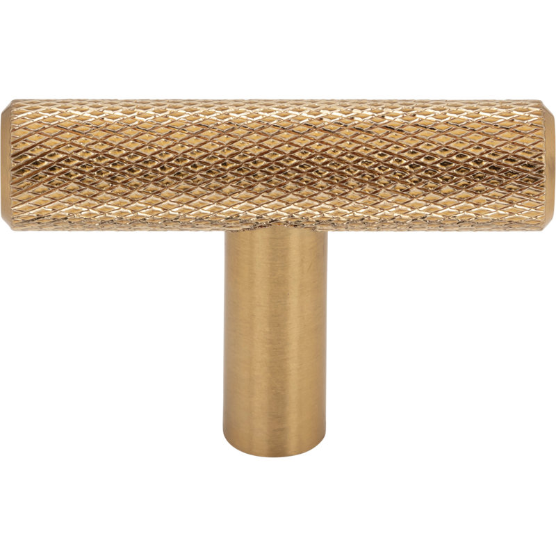 Prestwick T-Knob 2 Inch Brushed Satin Nickel, Honey Bronze