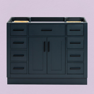 Osoria 42'' Solid Wood Single Bathroom Vanity Base Only, Base Cabinet without Top