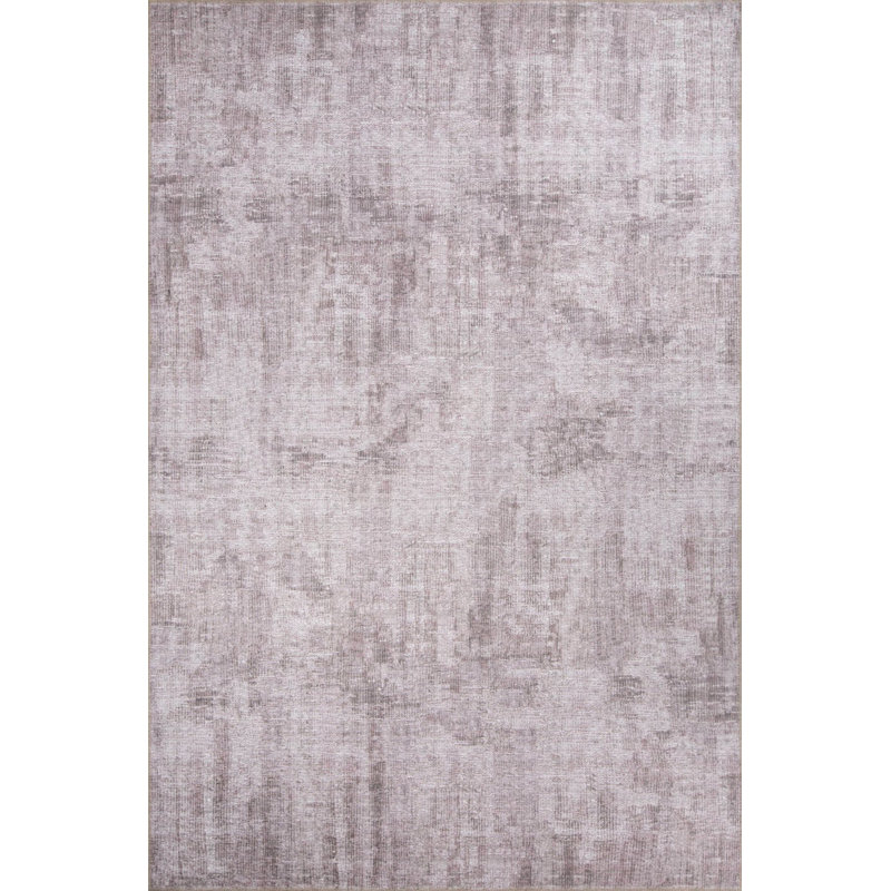 Tapis rayé en vison, Rectangle 5 pi x 7 pi 7 po