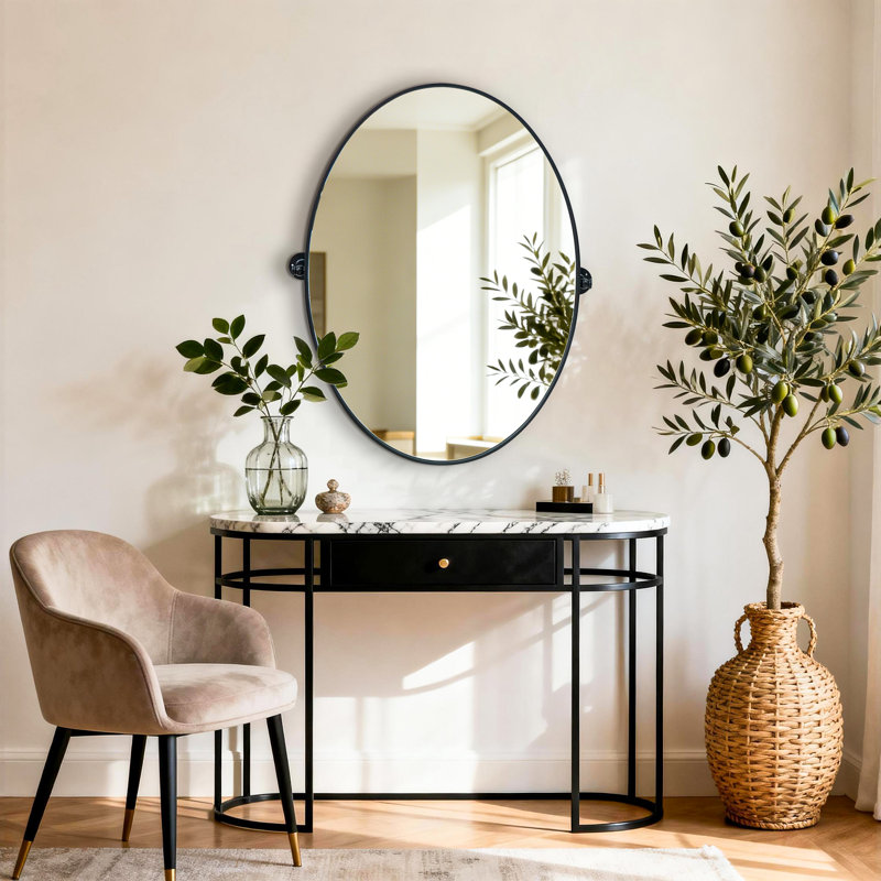 Aluminum Frame Pivot Wall Mirror 