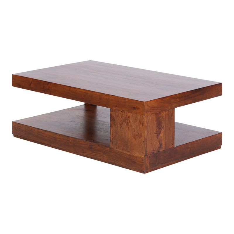 Holstein Solid Wood Solid Coffee Table, Dark brown