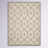 Allesandra Geometric Cream/Gray Indoor/Outdoor Area Rug