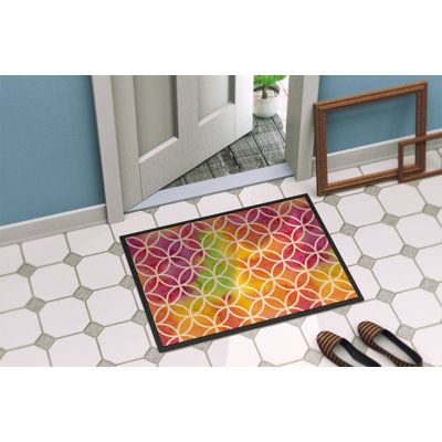 Non-Slip Geometric Outdoor Doormat