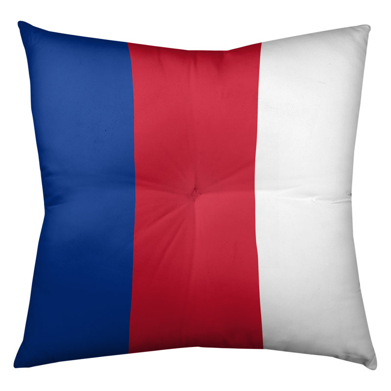  Coussin de sol touffeté, 26 po x 26 po, Rouge
