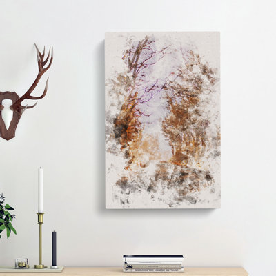 A Road Through the Woods - Wrapped Canvas