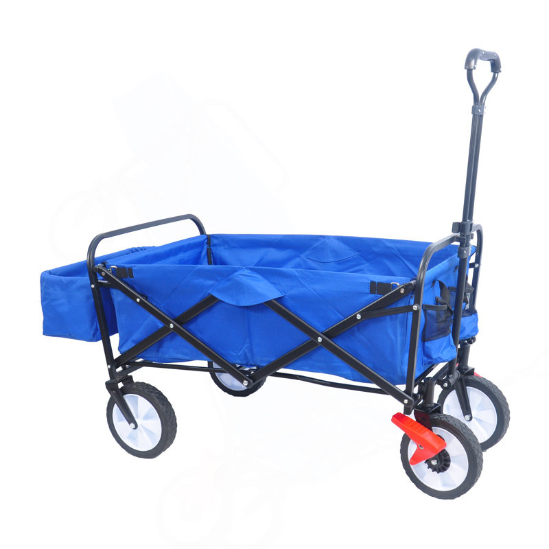 Chariot de plage pliable Wagon Garden (couleur bleue)