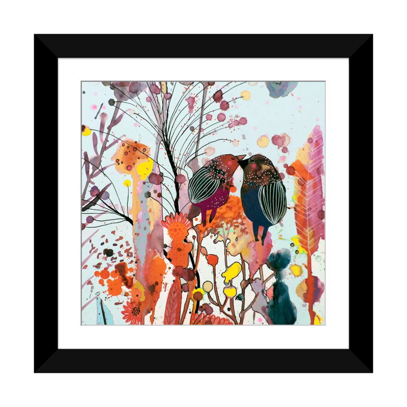 «Love moi», reproduction sur toile, H 24 po x l 24 po x P 1 po, Papier d'art encadré noir, Blanc